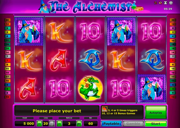 Слоты «The Alchemist» в казино Вулкан играть онлайн